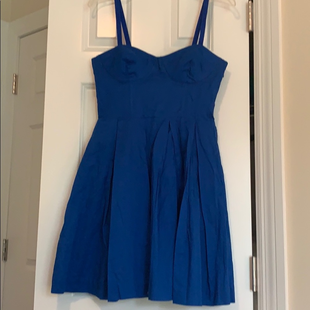 BB Dakota Cobalt blue bustier mini dress